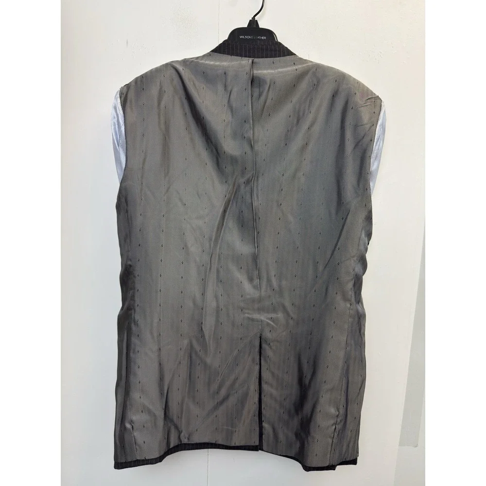 Joseph & Feiss Blazer Men's 44R Gray‎ Pinstripe 100% Wool Jacket
